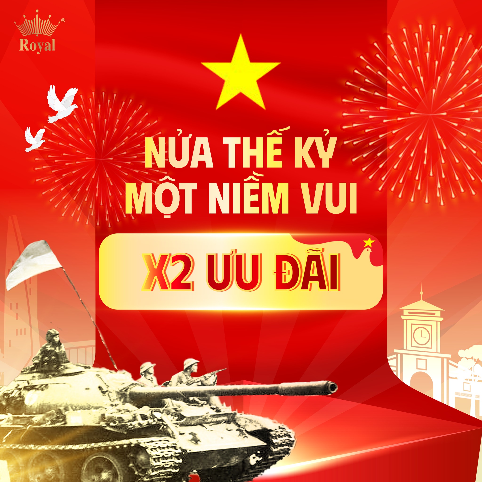 Ưu đãi tưng bừng đón mừng đại lễ 30/4