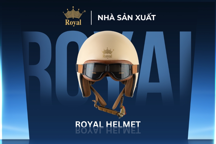 Mũ bảo hiểm kính phi công chất lượng từ Royal Helmet