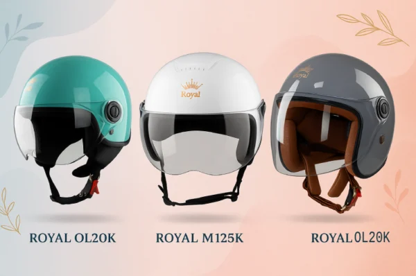 Mũ bảo hiểm có kính Royal phù hợp người đi làm đi học