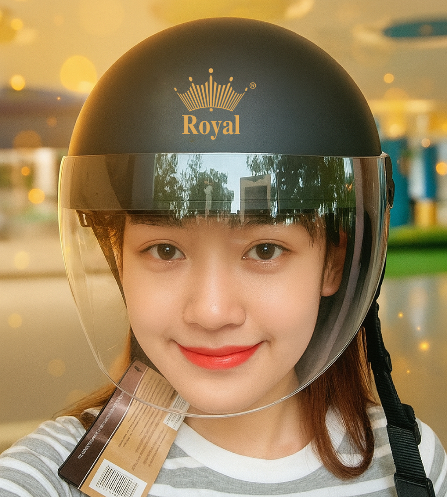 Mũ bảo hiểm nửa đầu có kính M778