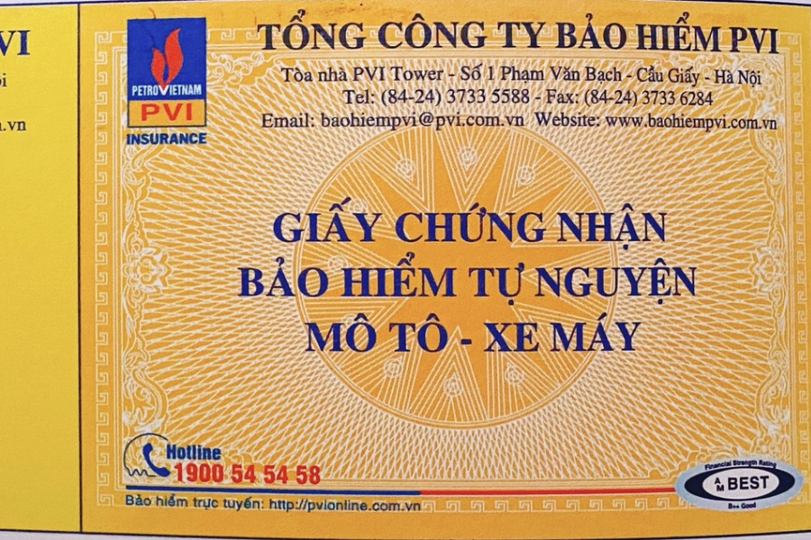 Bảo hiểm xe máy tự nguyện