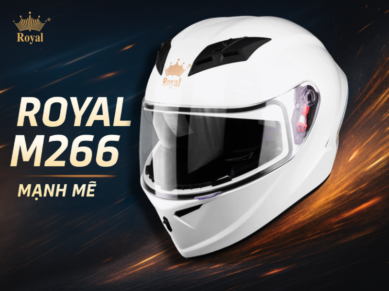 Mũ bảo hiểm xe phần khối lớn Royal M266