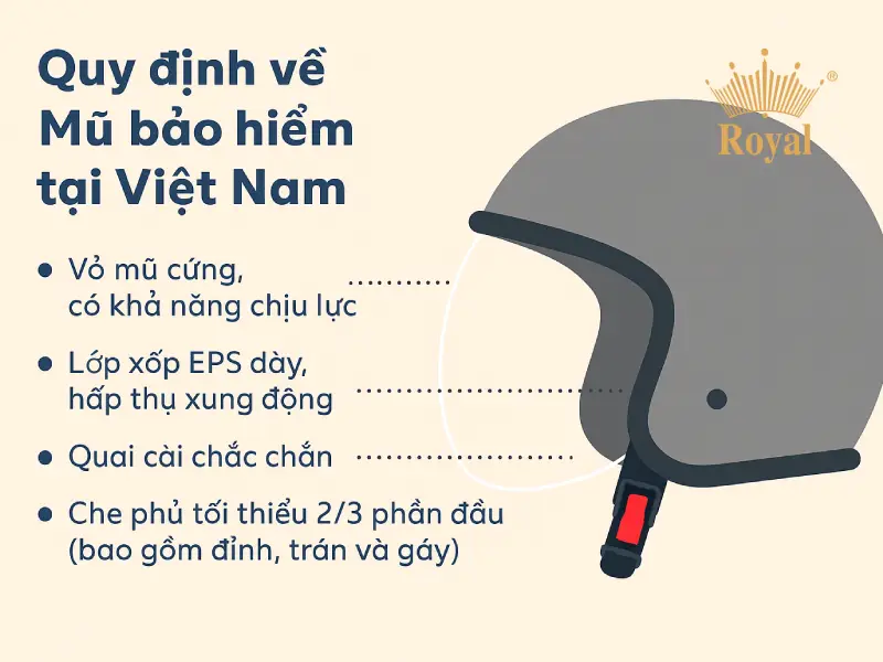 Quy định pháp luật Việt Nam về mũ bảo hiểm
