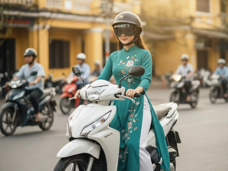 Mũ bảo hiểm nửa đầu giấu kính Royal M579LT