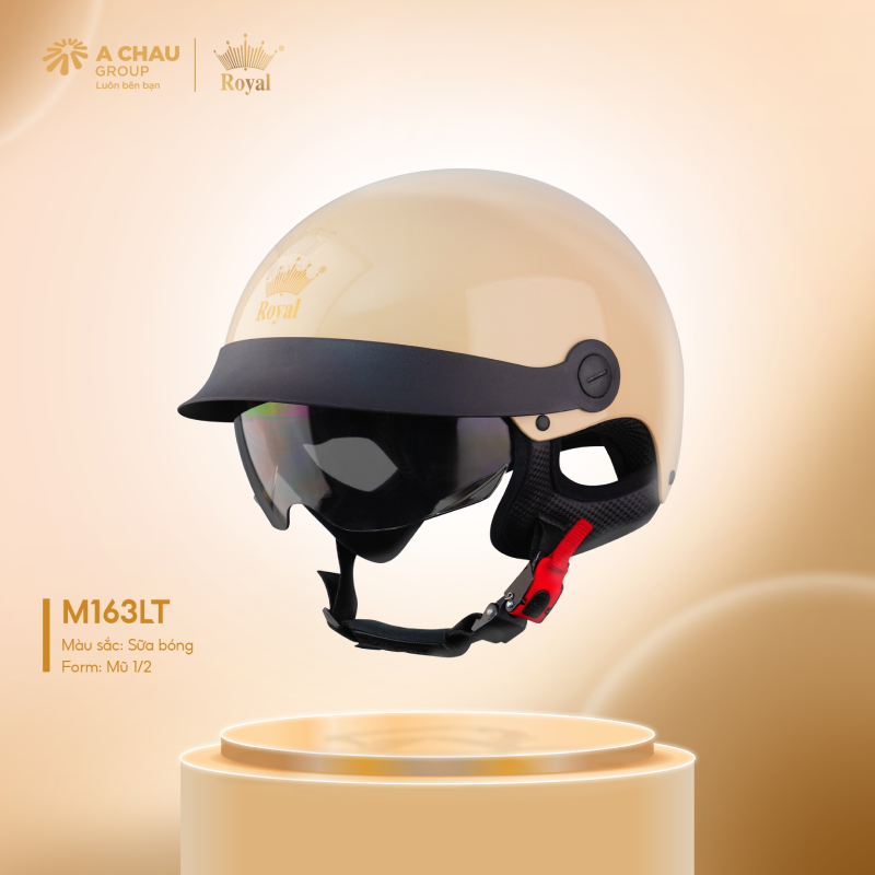 Mũ bảo hiểm giấu kính là loại mũ có phần kính chắn gió được ẩn bên trong vỏ mũ