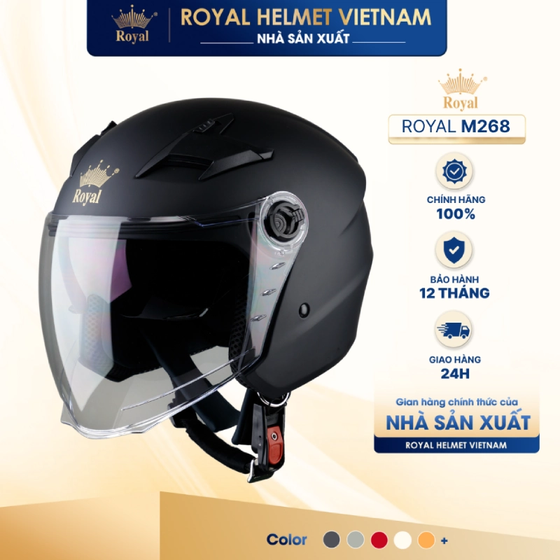 Mũ bảo hiểm nữ cao cấp Royal M777