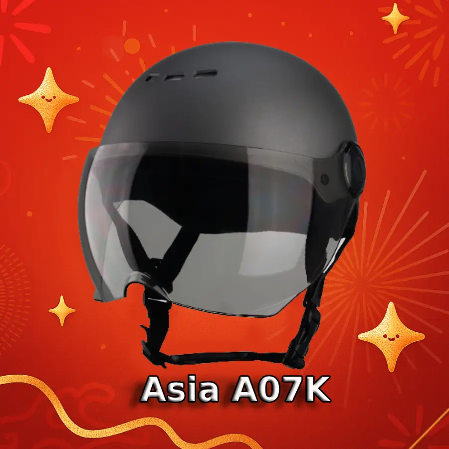 Mũ bảo hiểm nửa đầu có kính cho nữ Asia A07K