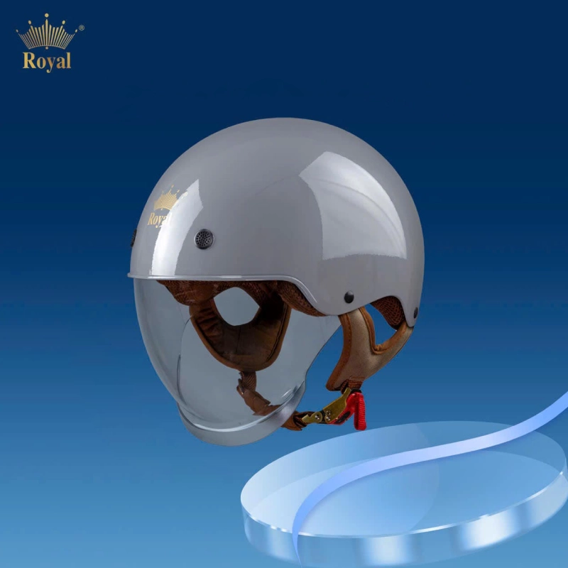 Mũ bảo hiểm giấu kính được thiết kế gọn, đẹp