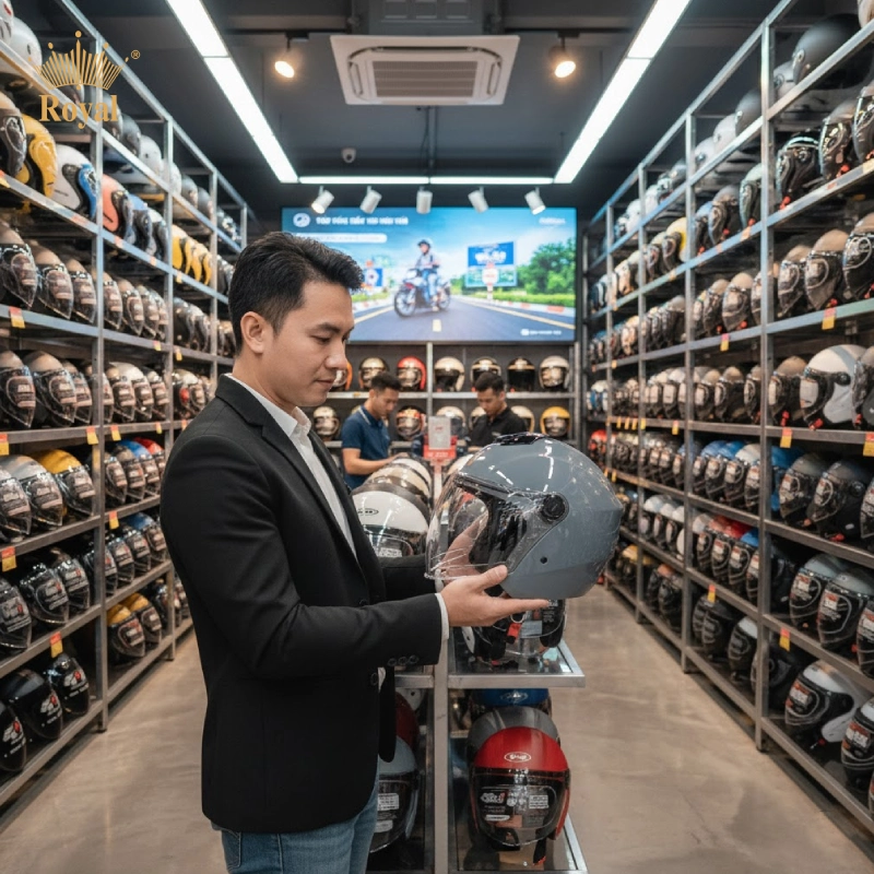 Hướng dẫn cách chọn các loại mũ bảo hiểm 3/4