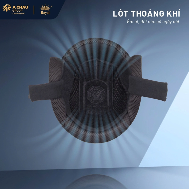 Lót nón bảo hiểm 3/4 có kính thoáng khí