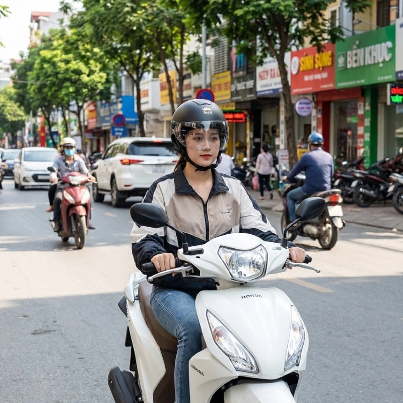 Mẫu mũ bảo hiểm nữ đẹp thời trang và phong cách