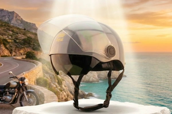 Mũ bảo hiểm nửa đầu kính âm