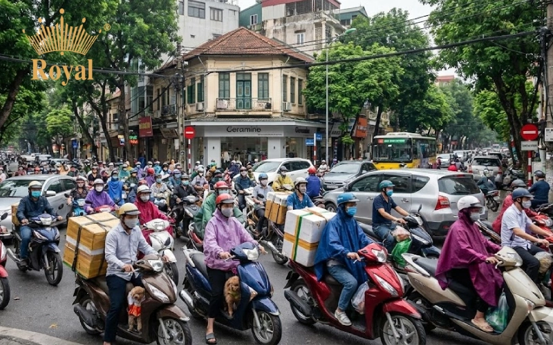 Thói quen di chuyển bằng xe máy vẫn chiếm ưu thế