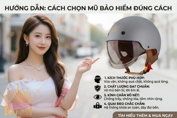 Bật mí cách chọn mua mũ bảo hiểm chất lượng