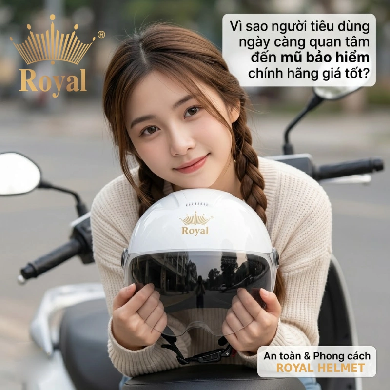 Vì sao người tiêu dùng ngày càng quan tâm đến mũ bảo hiểm rẻ nhất hàng chính hãng giá tốt?