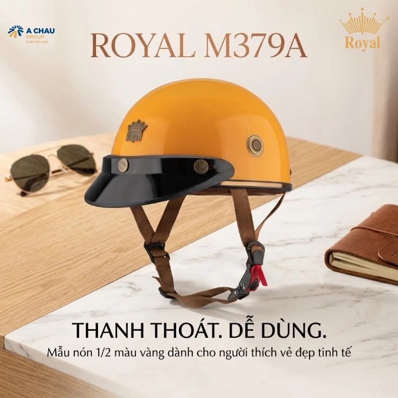 Nón bảo hiểm màu vàng M379A