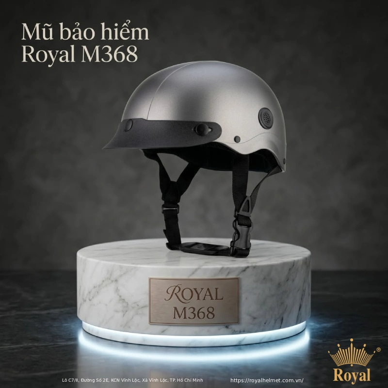 Nón bảo hiểm màu xám M368