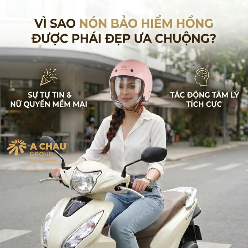 Vì sao nón bảo hiểm màu hồng ngày càng được phái đẹp ưa chuộng?