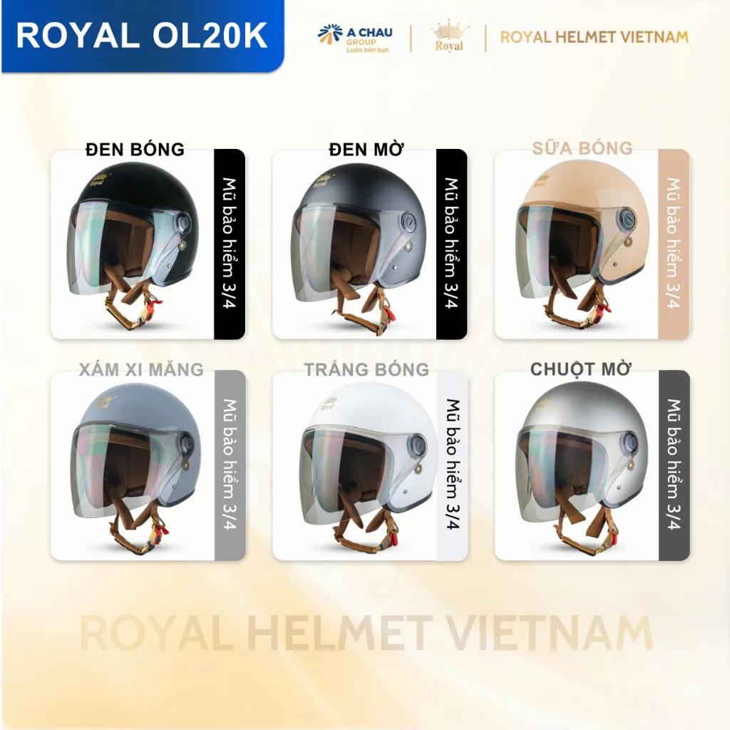 Mũ bảo hiểm Royal OL20K