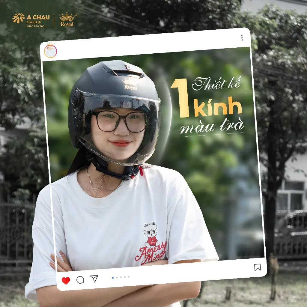 Mũ bảo hiểm Royal M68 1 kính