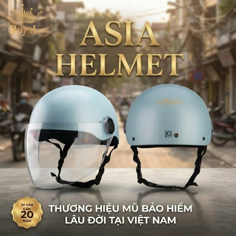 Nên mua mũ bảo hiểm hãng nào? Asia là một gợi ý hoàn hảo