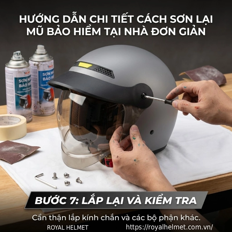 Bước 7: Lắp lại và kiểm tra