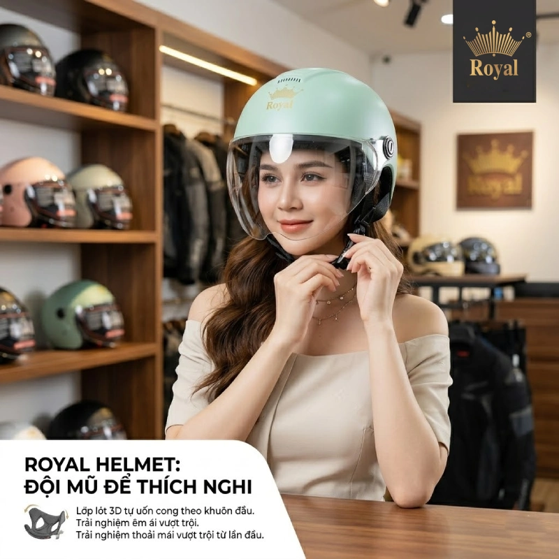 Đội mũ trong thời gian ngắn để lót dần thích nghi