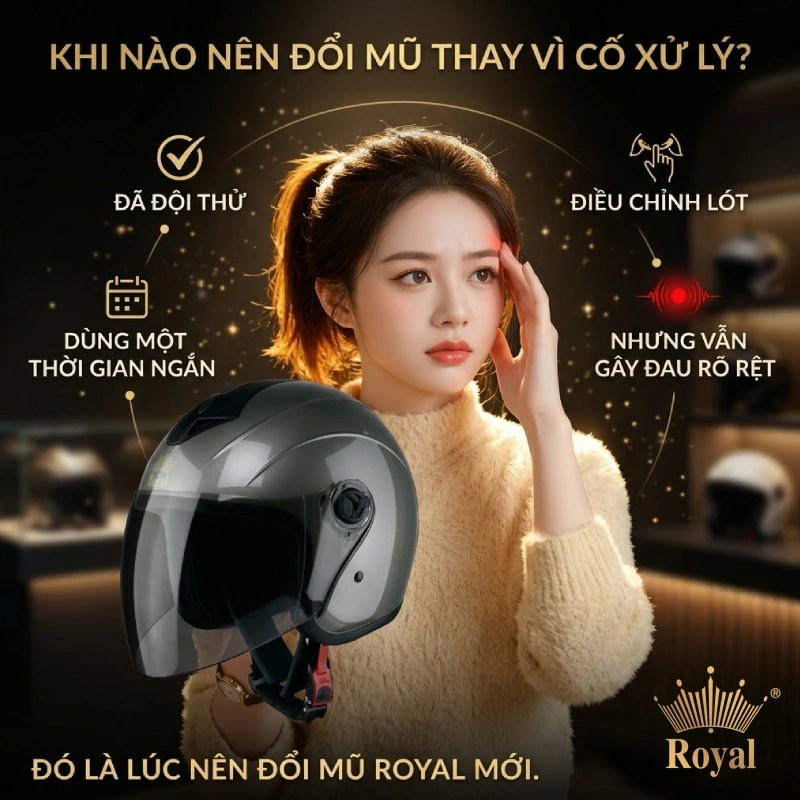 Khi nào nên đổi mũ thay vì cố xử lý?