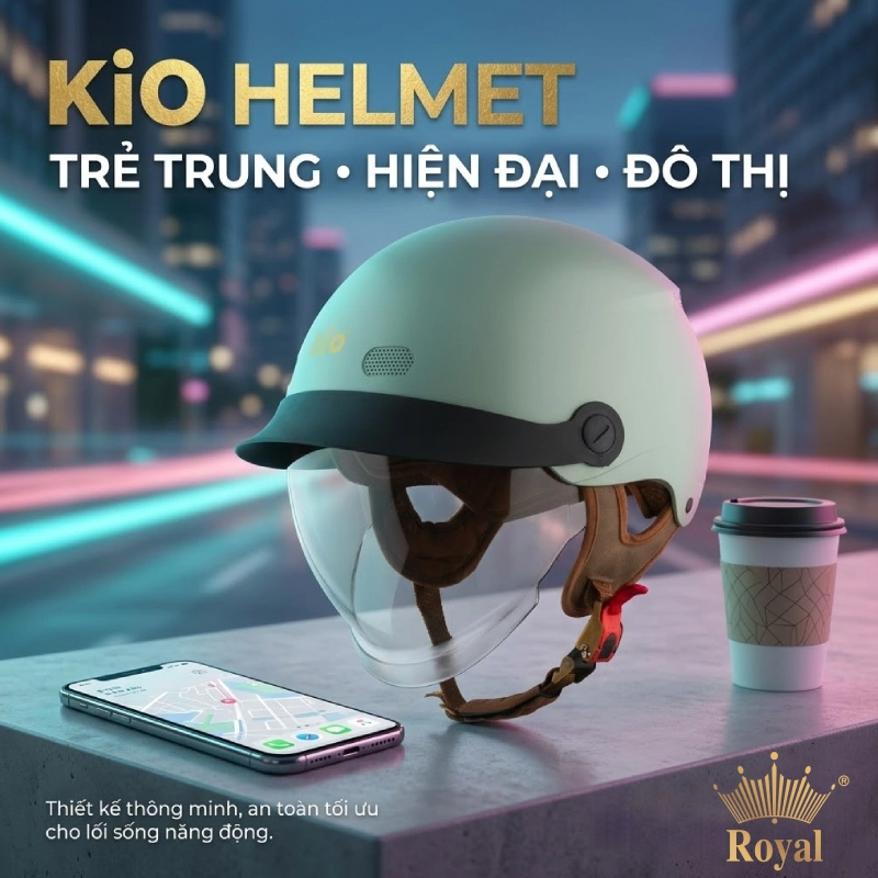 Nên mua mũ bảo hiểm hãng nào? KiO helmet là một lựa chọn tuyệt vời