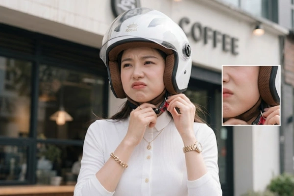 Hướng dẫn cách xử lý mũ bảo hiểm bị chật