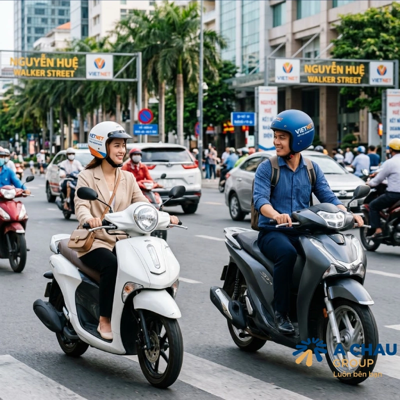 Nón bảo hiểm in logo giúp tăng nhận diện thương hiệu