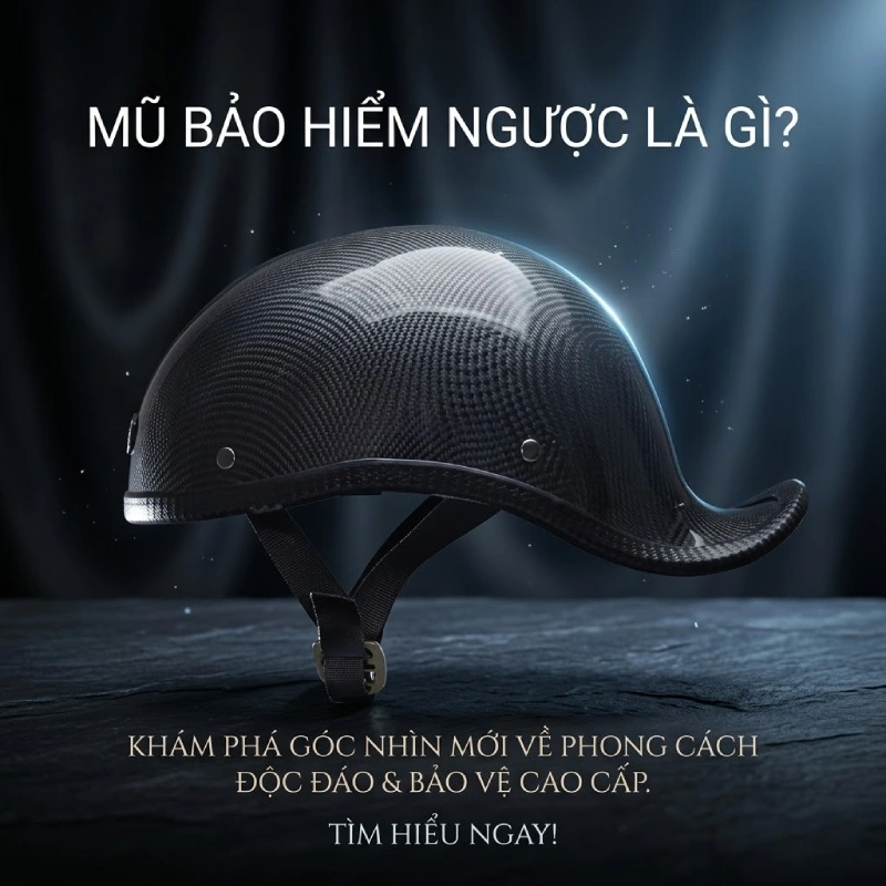 Mũ bảo hiểm ngược là loại mũ được thiết kế phần lưỡi trai ra phía sau thay vì phía trước như mũ truyền thống