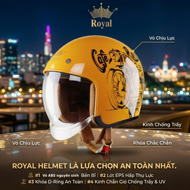 Nên mua mũ bảo hiểm hãng nào? Royal Helmet là lựa chọn tối ưu nhất