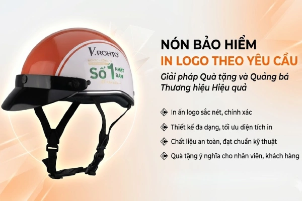 nón bảo hiểm in logo