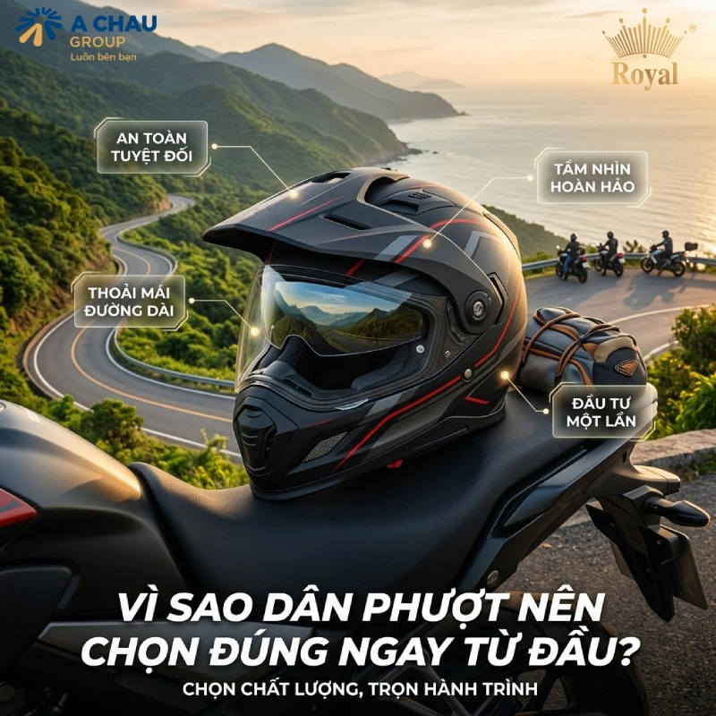 Vì sao dân phượt nên chọn đúng mũ bảo hiểm ngay từ đầu?