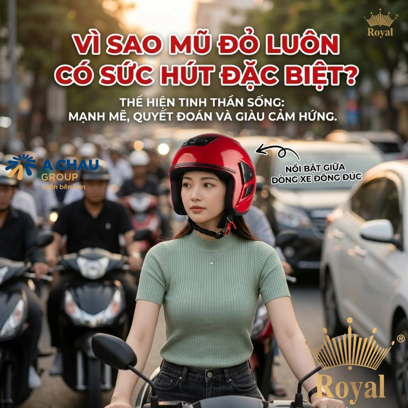 Vì sao mũ bảo hiểm màu đỏ luôn có sức hút đặc biệt?