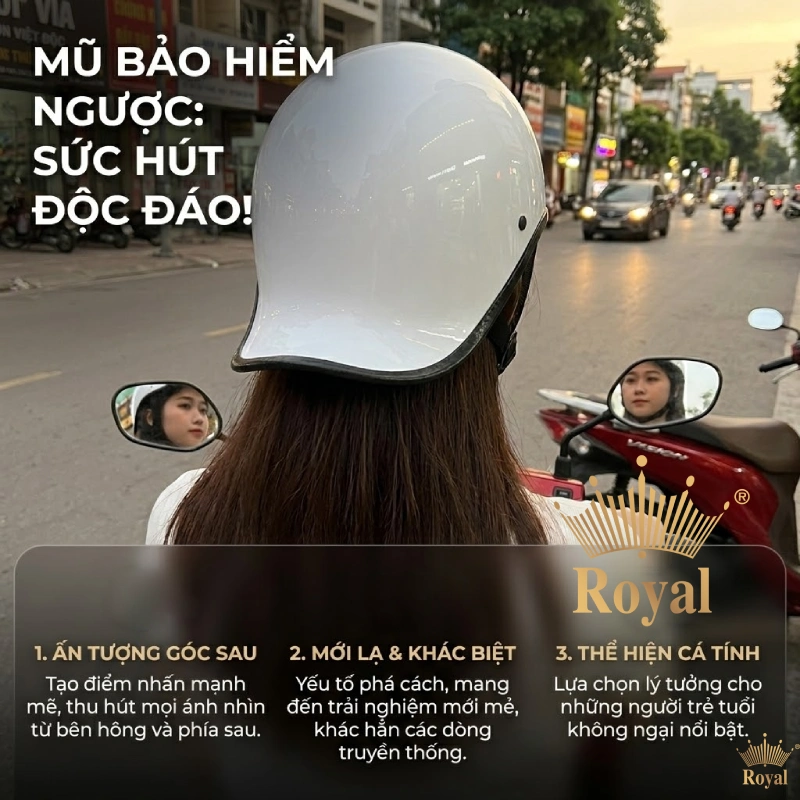 Vì sao mũ bảo hiểm ngược được nhiều người quan tâm?