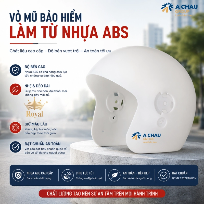 Cấu tạo mũ bảo hiểm không thể thiếu lớp vỏ bên ngoài