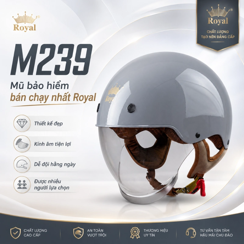M239 nằm trong danh sách nón bảo hiểm Royal bán chạy nhất
