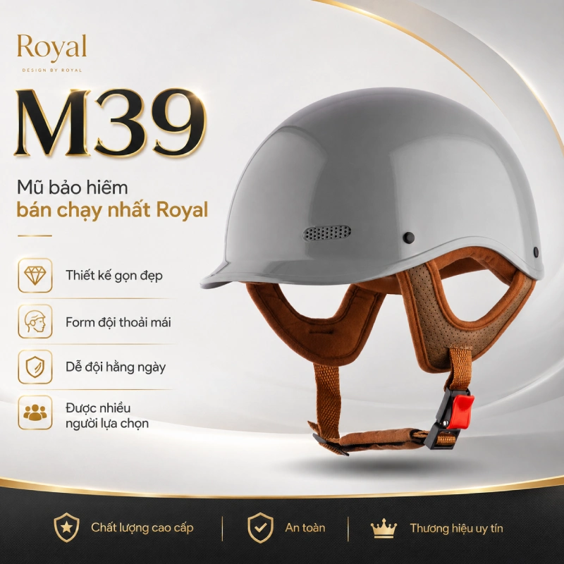 M39 Nằm trong danh sách nón bảo hiểm Royal bán chạy nhất