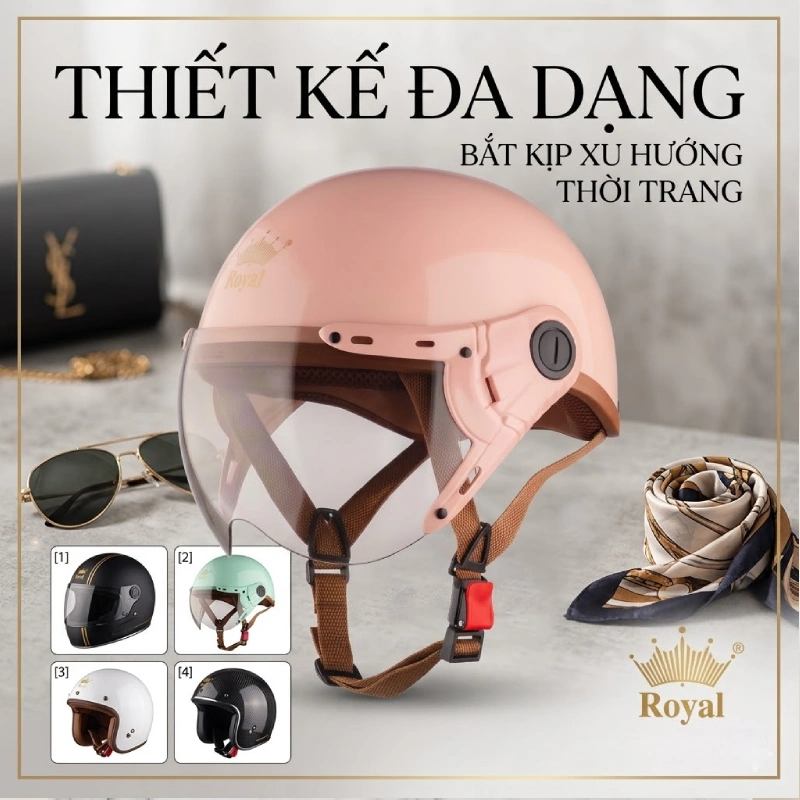 Vì sao nhiều người chọn mũ bảo hiểm Royal? Thiết kế đa dạng, bắt kịp xu hướng thời trang