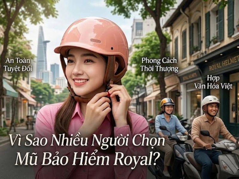 Vì sao nhiều người chọn mũ bảo hiểm Royal?