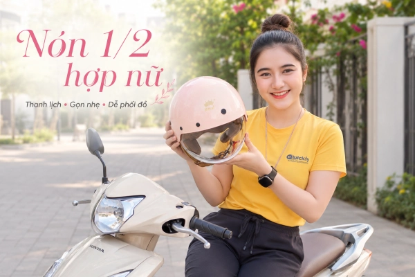 Nón 1/2 hợp nữ
