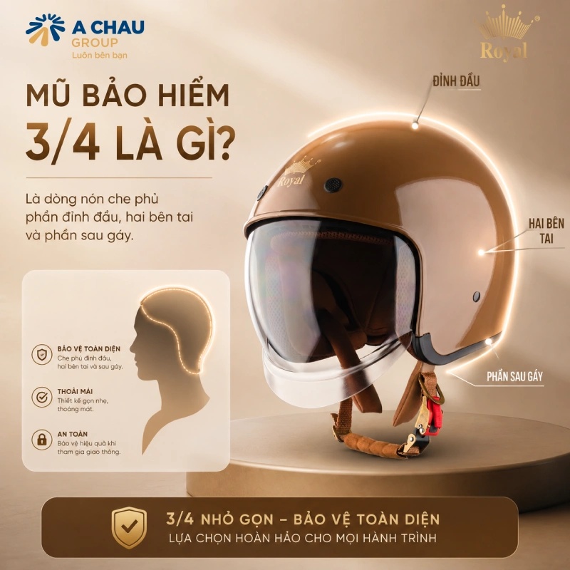 Mũ 3/4 là gì?