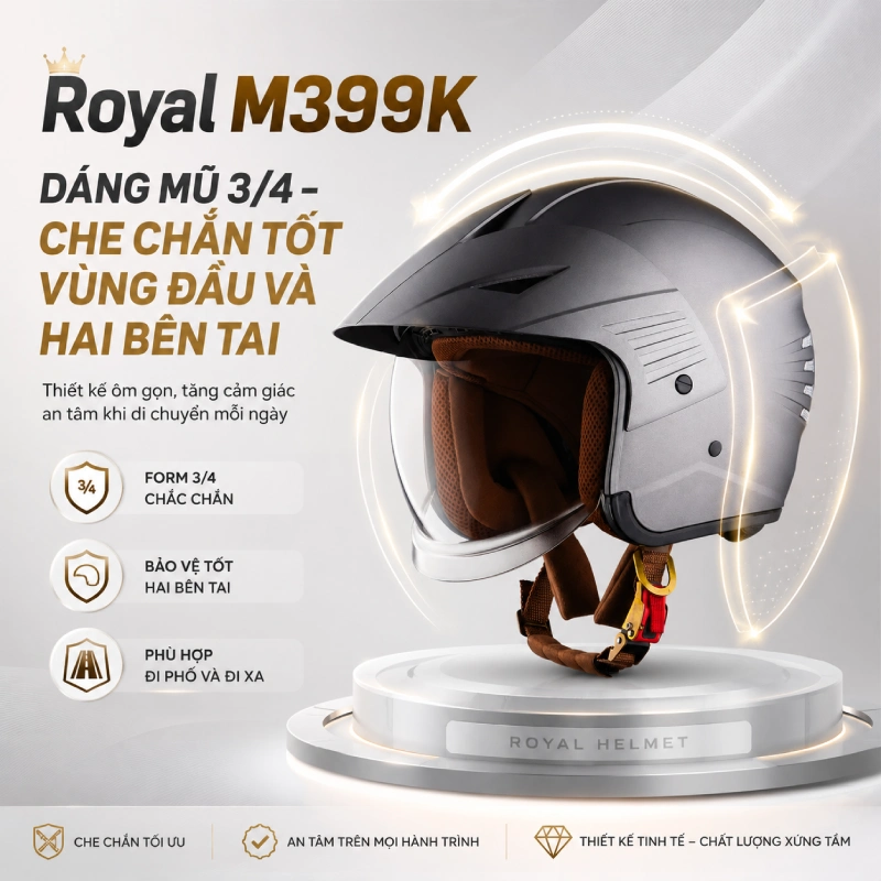 Royal Helmet ra mắt sản phẩm M399K 
