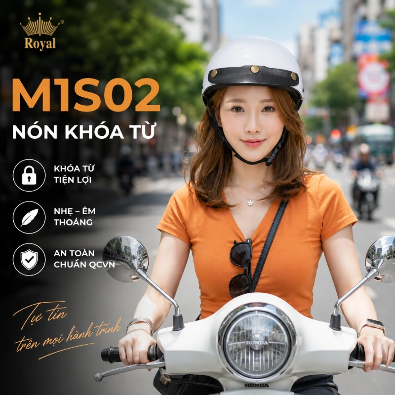 Mũ bảo hiểm đi phố Royal M1S02