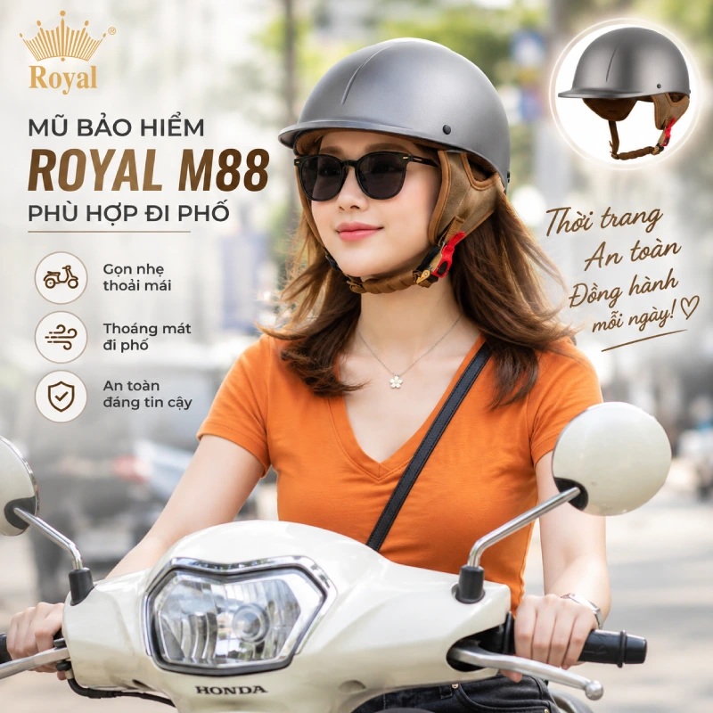 Mũ bảo hiểm đi phố Royal M88