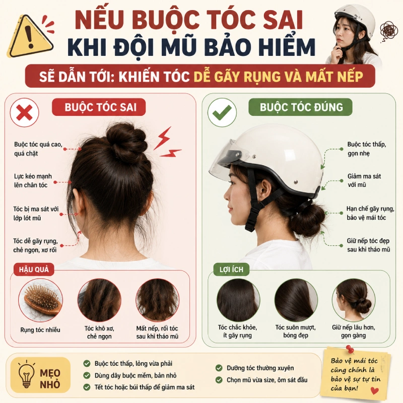 Khiến tóc dễ gãy rụng và mất nếp