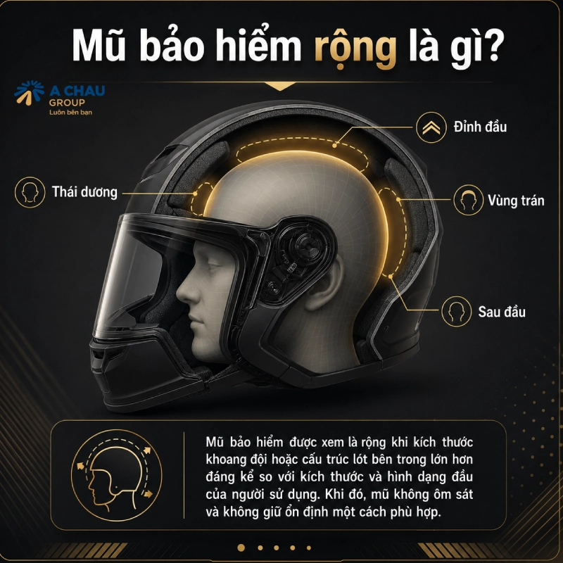 Mũ bảo hiểm rộng là gì?