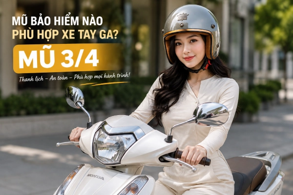 Giải đáp: Mũ bảo hiểm nào phù hợp xe tay ga?